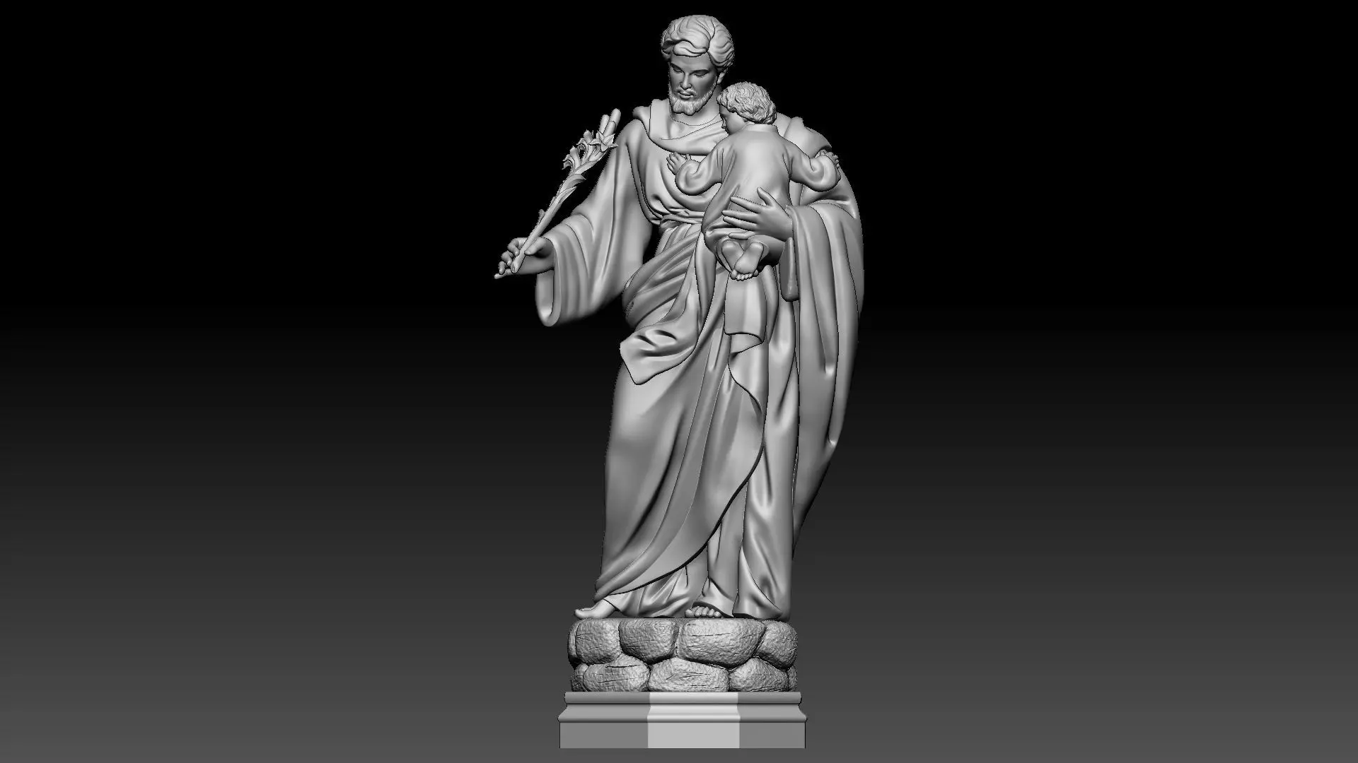 Saint Joseph  3D print model_0
