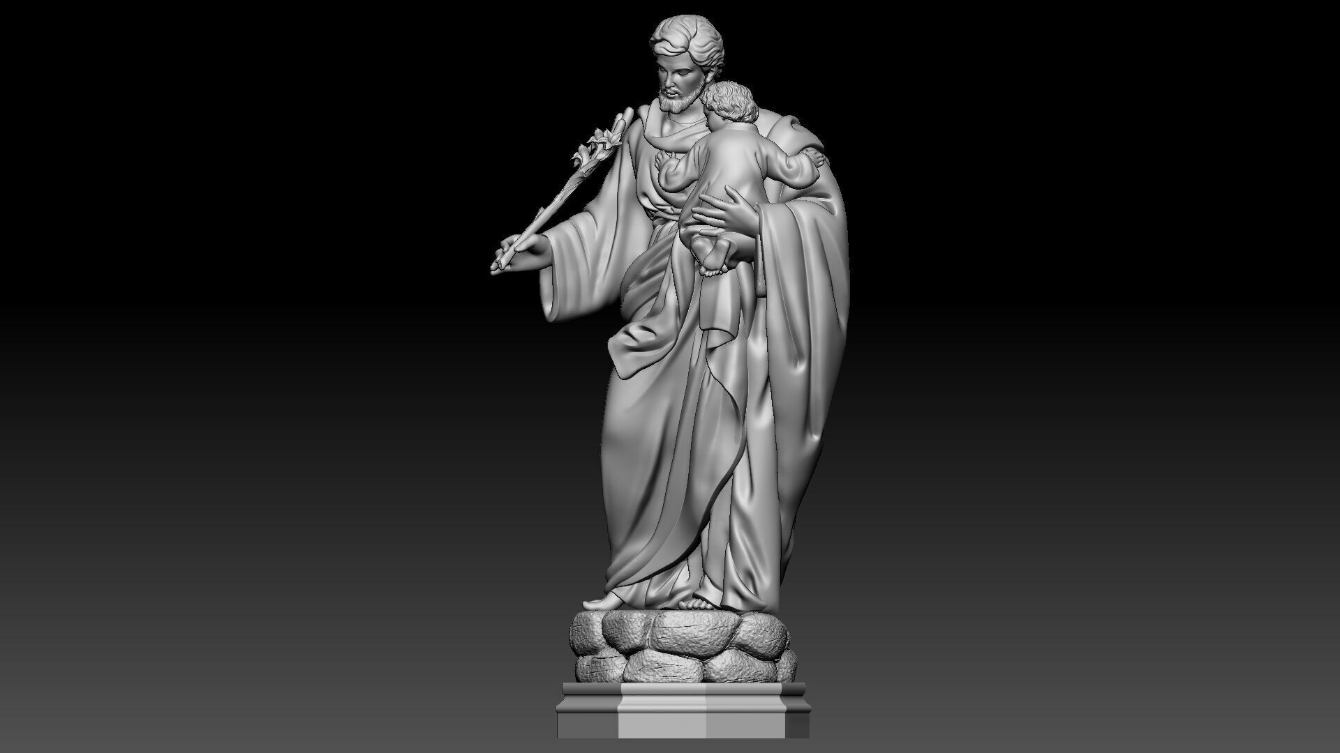 Saint Joseph  3D print model_1