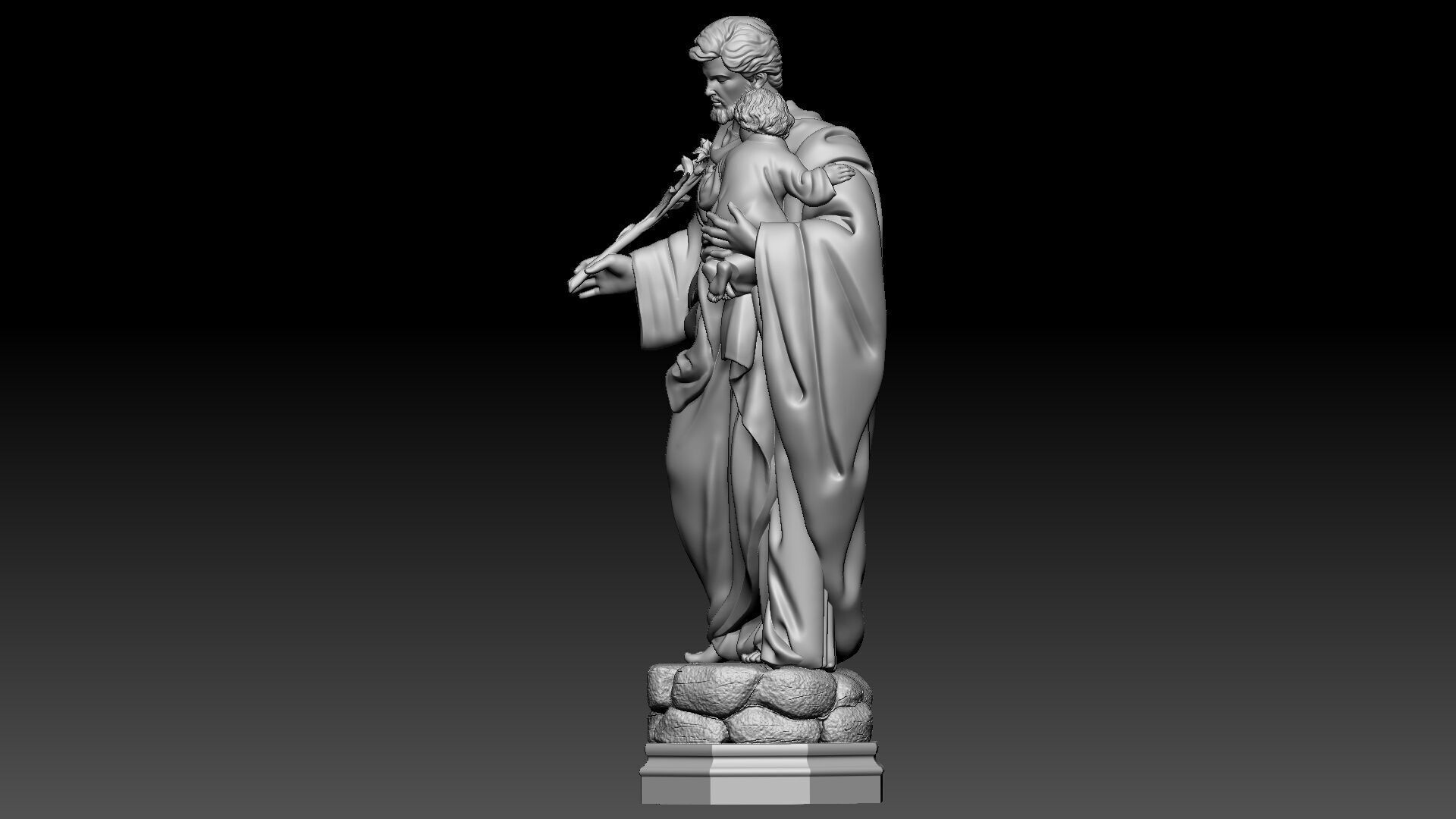 Saint Joseph  3D print model_2