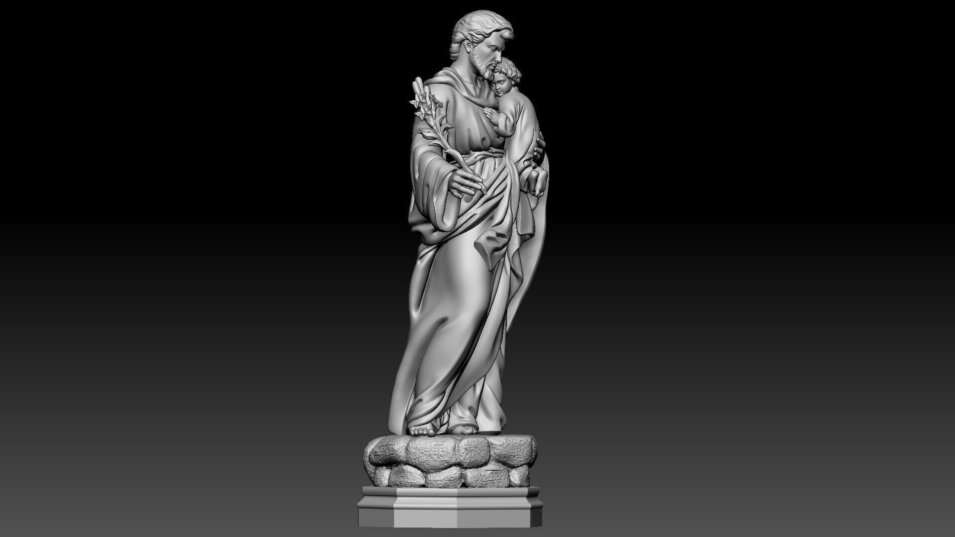 Saint Joseph  3D print model_7