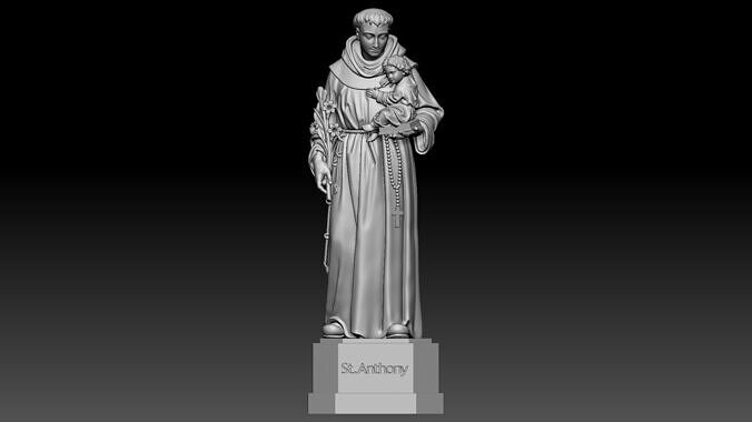 Saint Anthony  3D print model