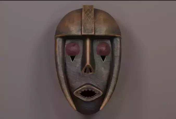 Pwoom Itok African mask 3D model