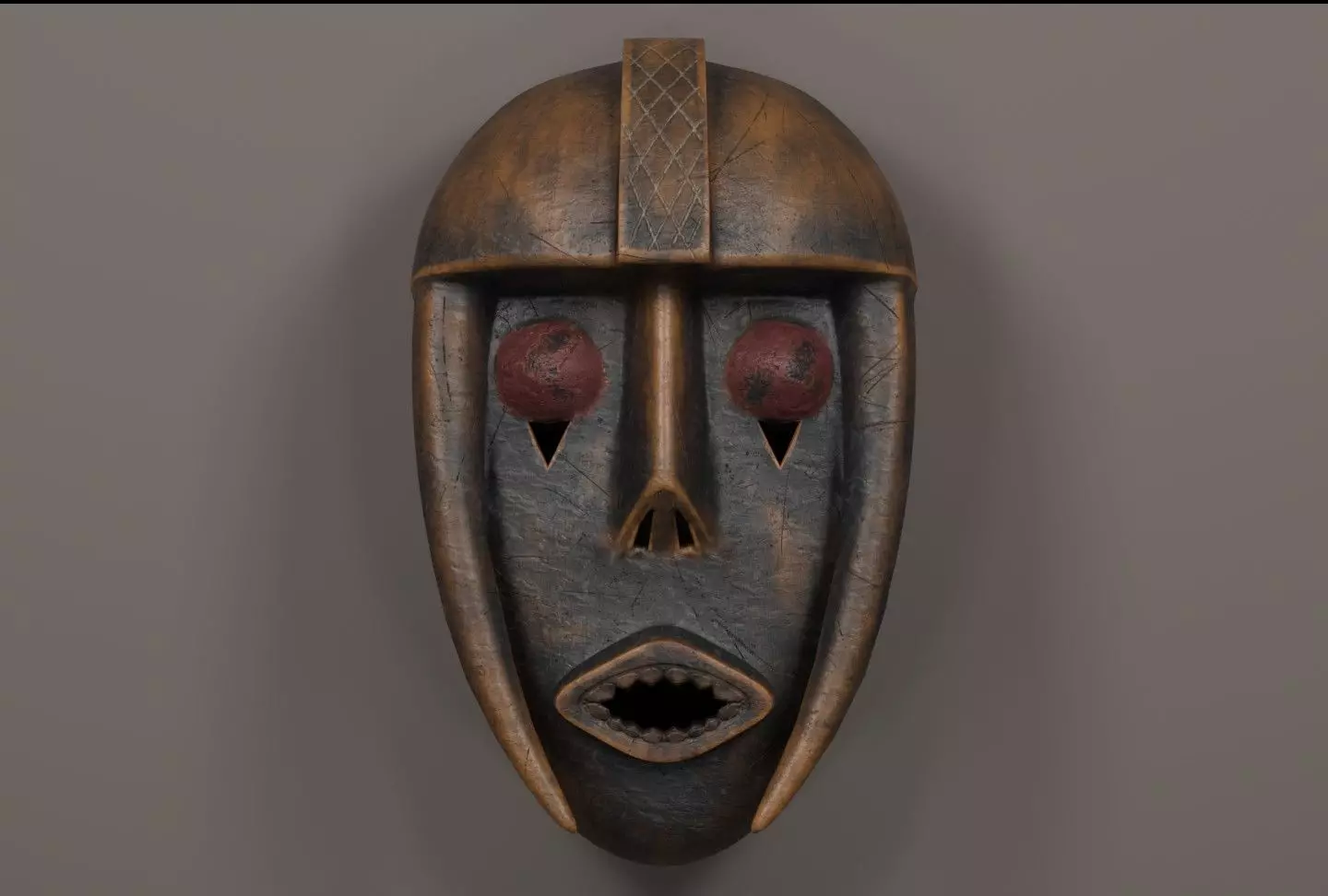 Pwoom Itok African mask 3D model