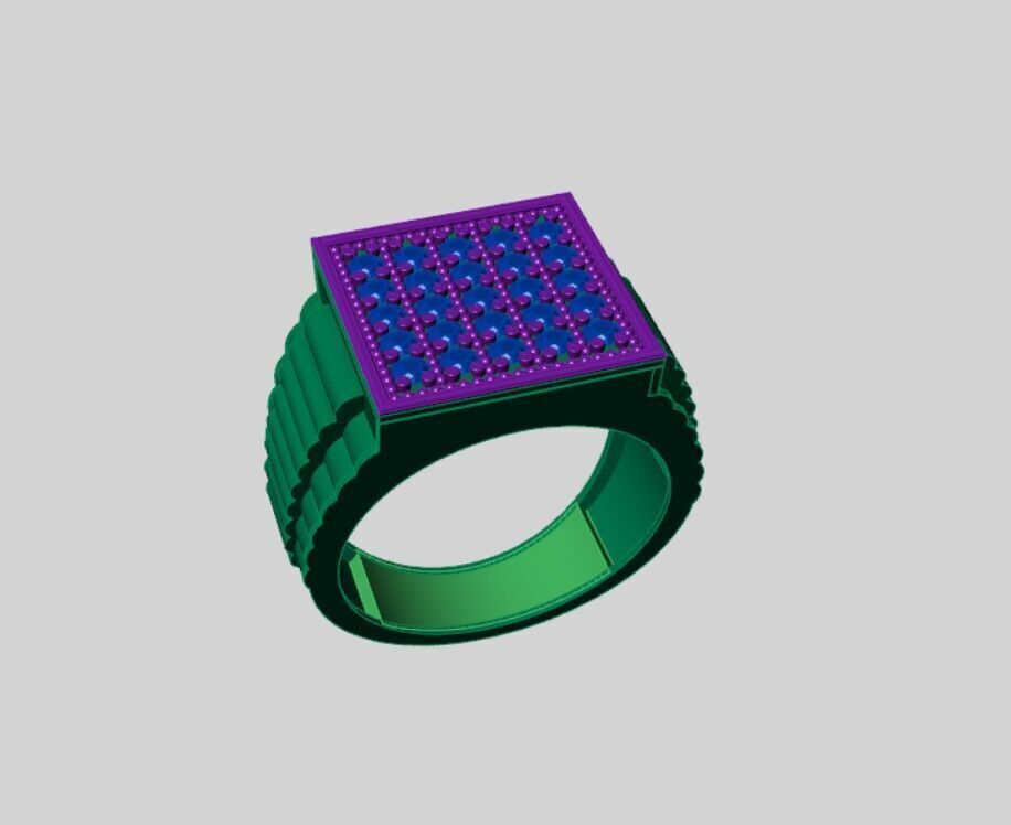 Men Rings 3D print model_2