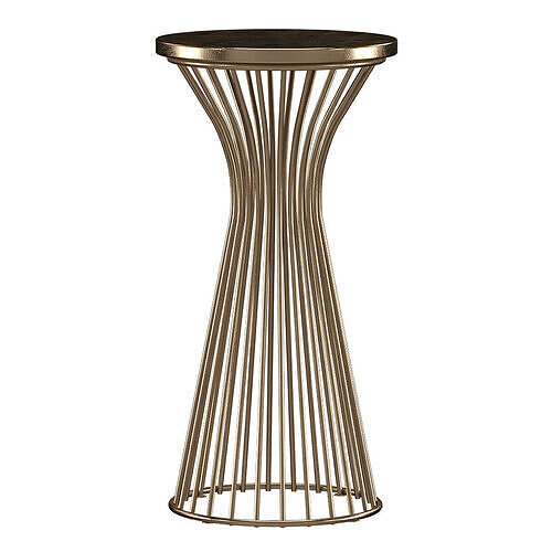 Mercer Pedestal Side Table INK IVY Low-poly 3D model