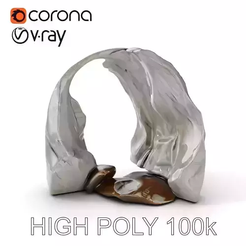 Natural Stone Arch with Waterfall Model Pack