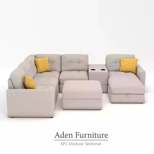 Recliner ADEN 6PC Modular 3D model