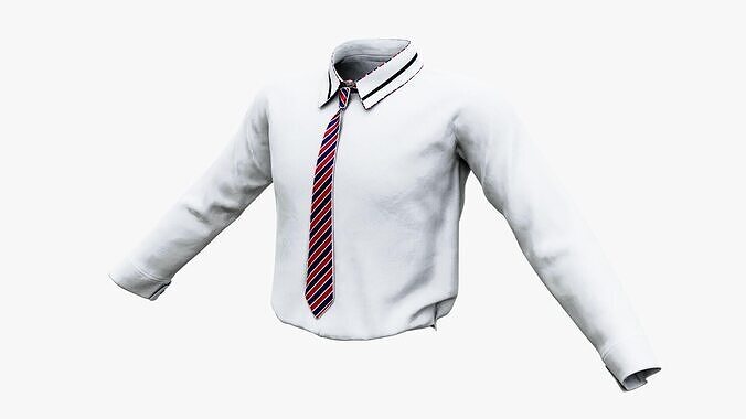 Formal Shirt Tie Low-poly 3D model