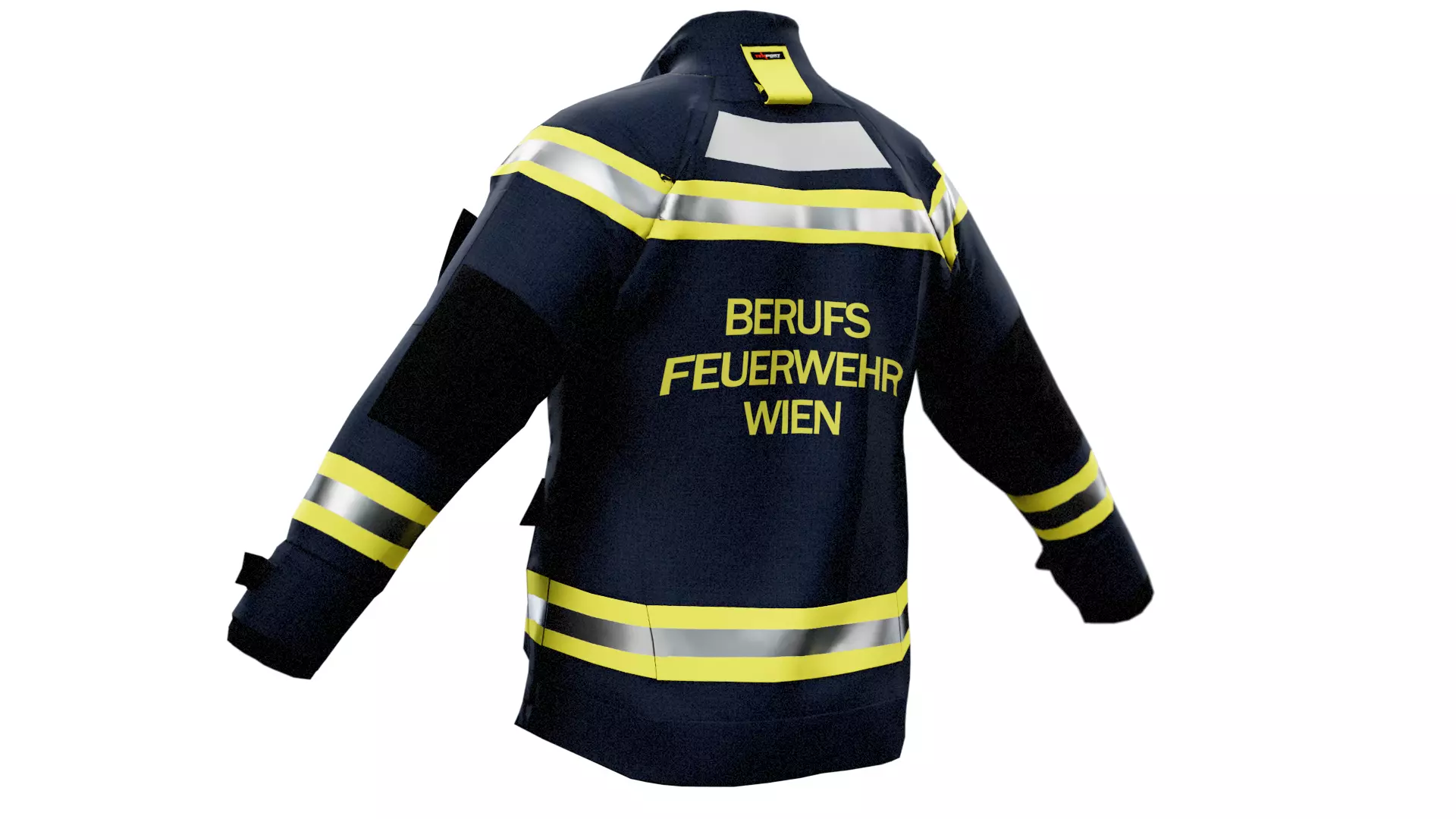 SKV Vienna Fire Dept Jacket GTA FBX OBJ BLENDER Low-poly 3D model_18