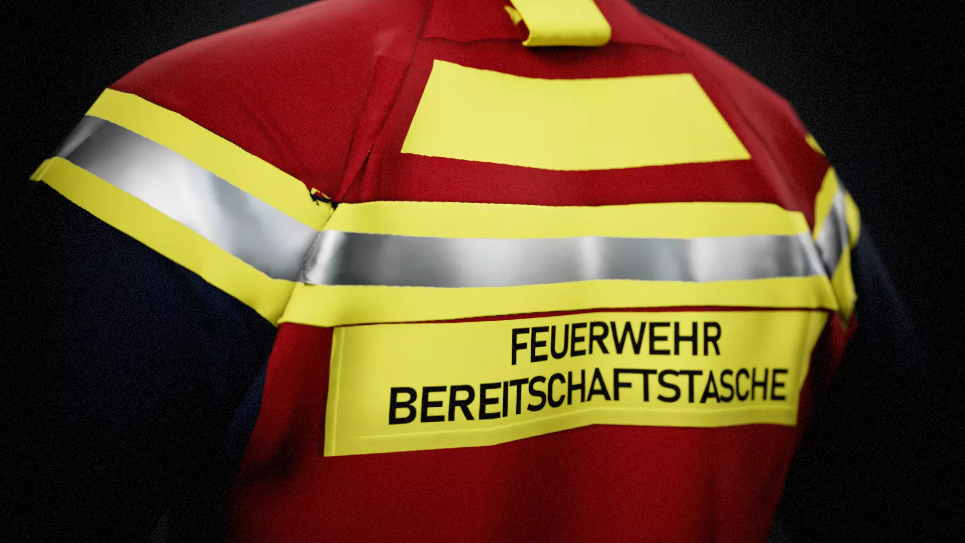 SKV Vienna Fire Dept Jacket GTA FBX OBJ BLENDER Low-poly 3D model_7