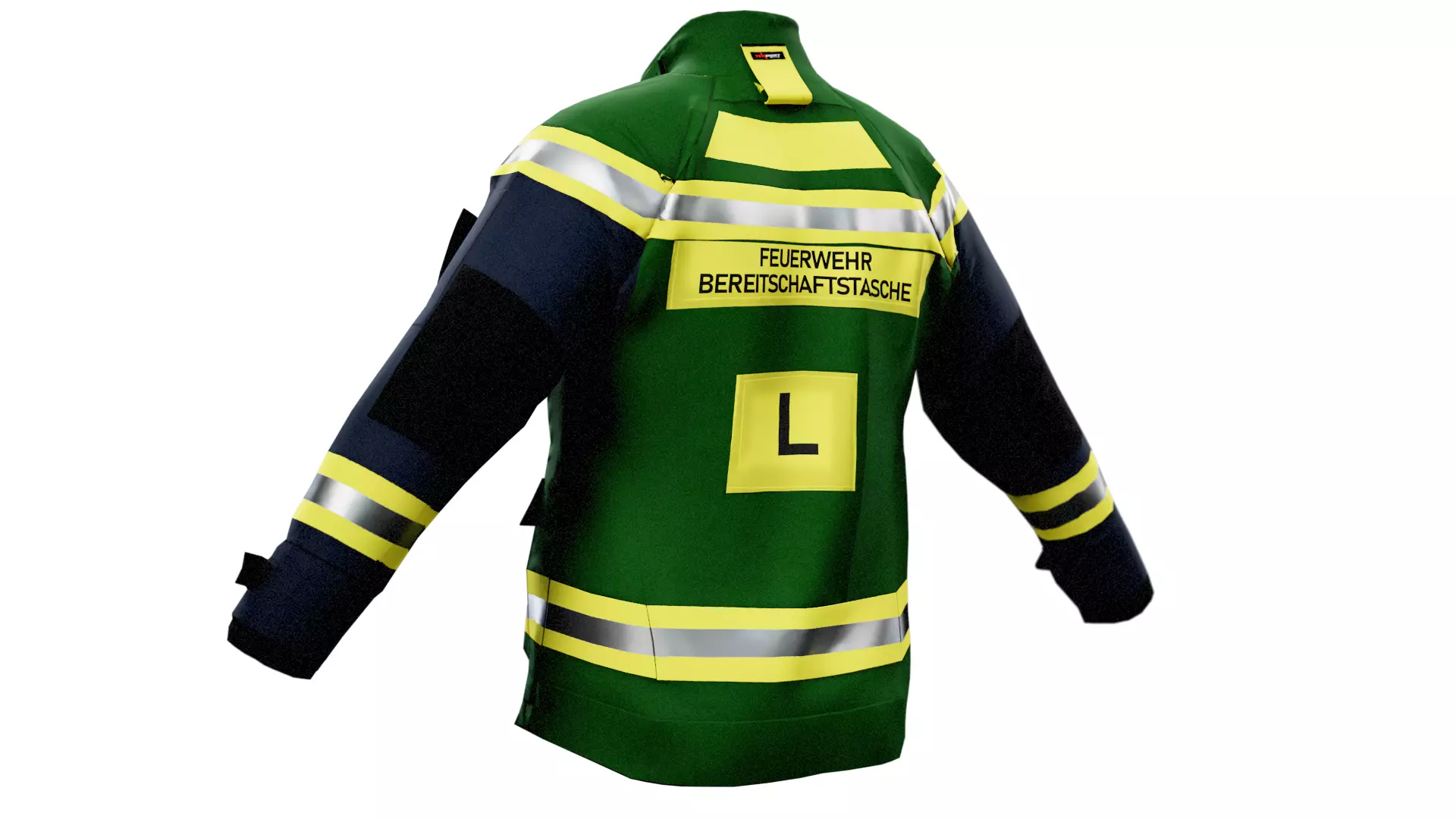 SKV Vienna Fire Dept Jacket GTA FBX OBJ BLENDER Low-poly 3D model_23