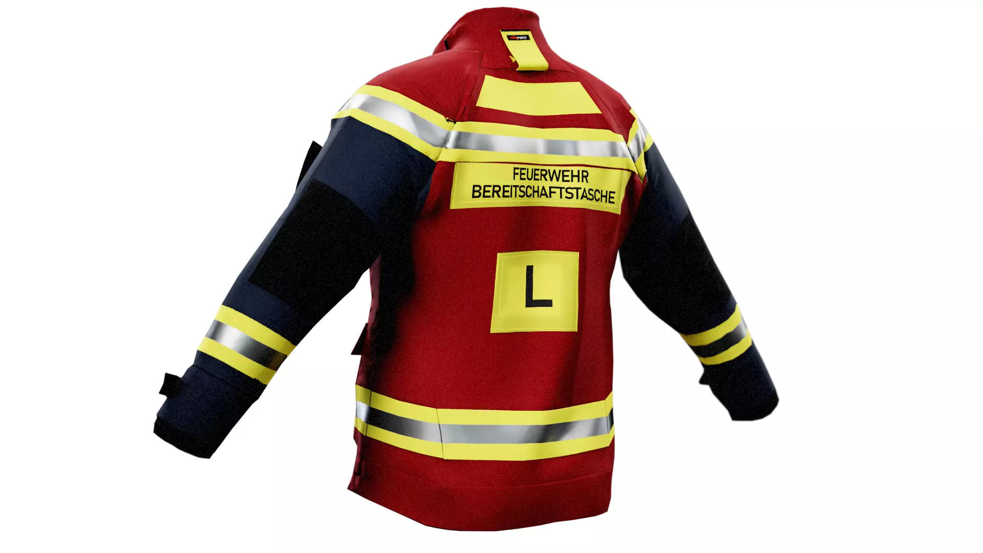 SKV Vienna Fire Dept Jacket GTA FBX OBJ BLENDER Low-poly 3D model_24
