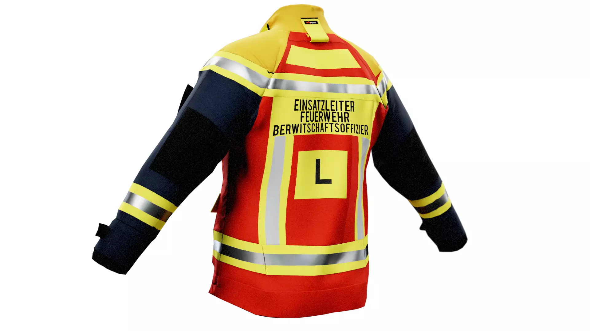 SKV Vienna Fire Dept Jacket GTA FBX OBJ BLENDER Low-poly 3D model_20