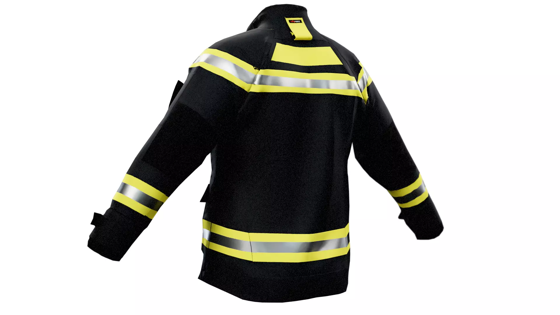SKV Vienna Fire Dept Jacket GTA FBX OBJ BLENDER Low-poly 3D model_21
