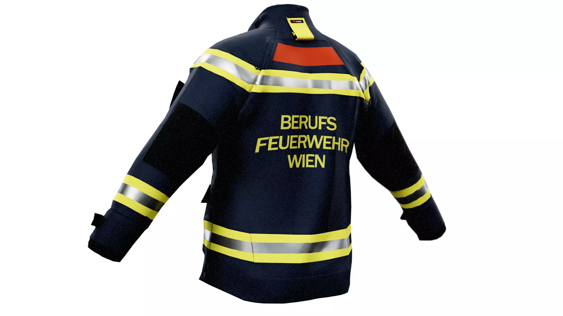 SKV Vienna Fire Dept Jacket GTA FBX OBJ BLENDER Low-poly 3D model_19