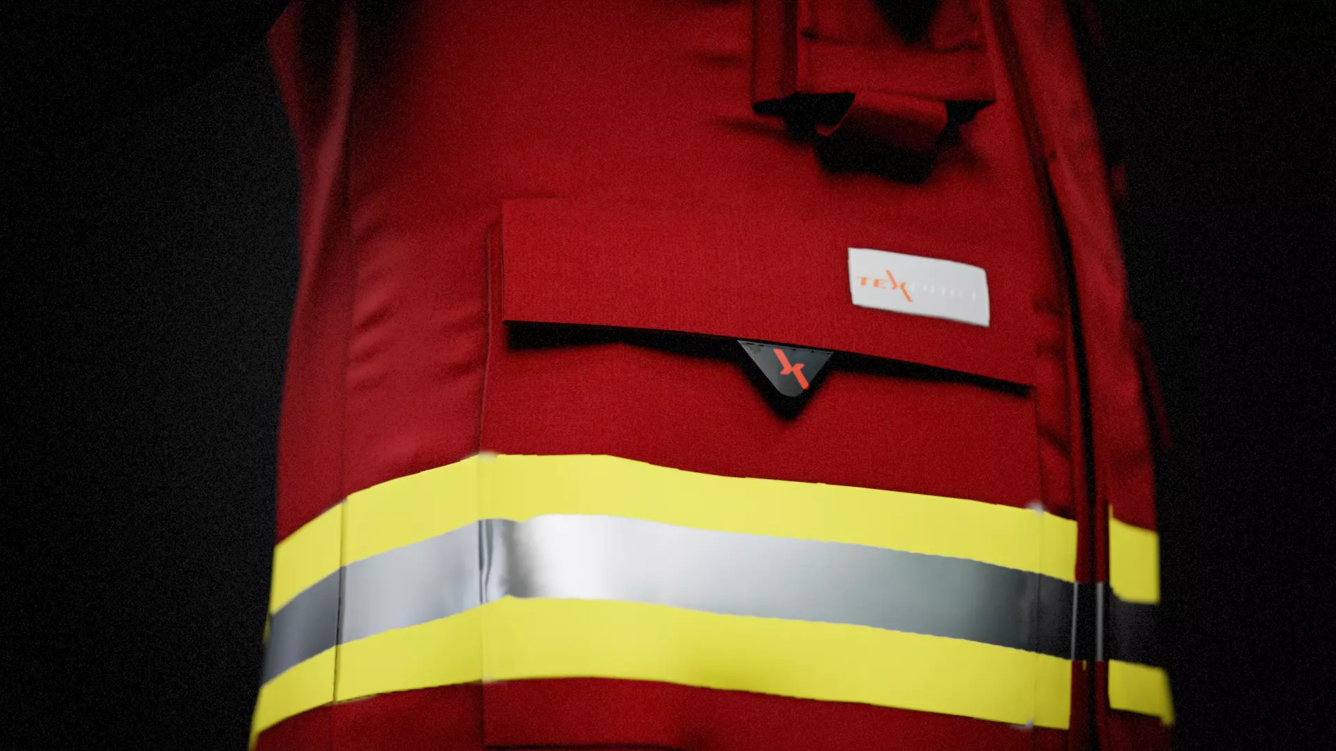 SKV Vienna Fire Dept Jacket GTA FBX OBJ BLENDER Low-poly 3D model_4