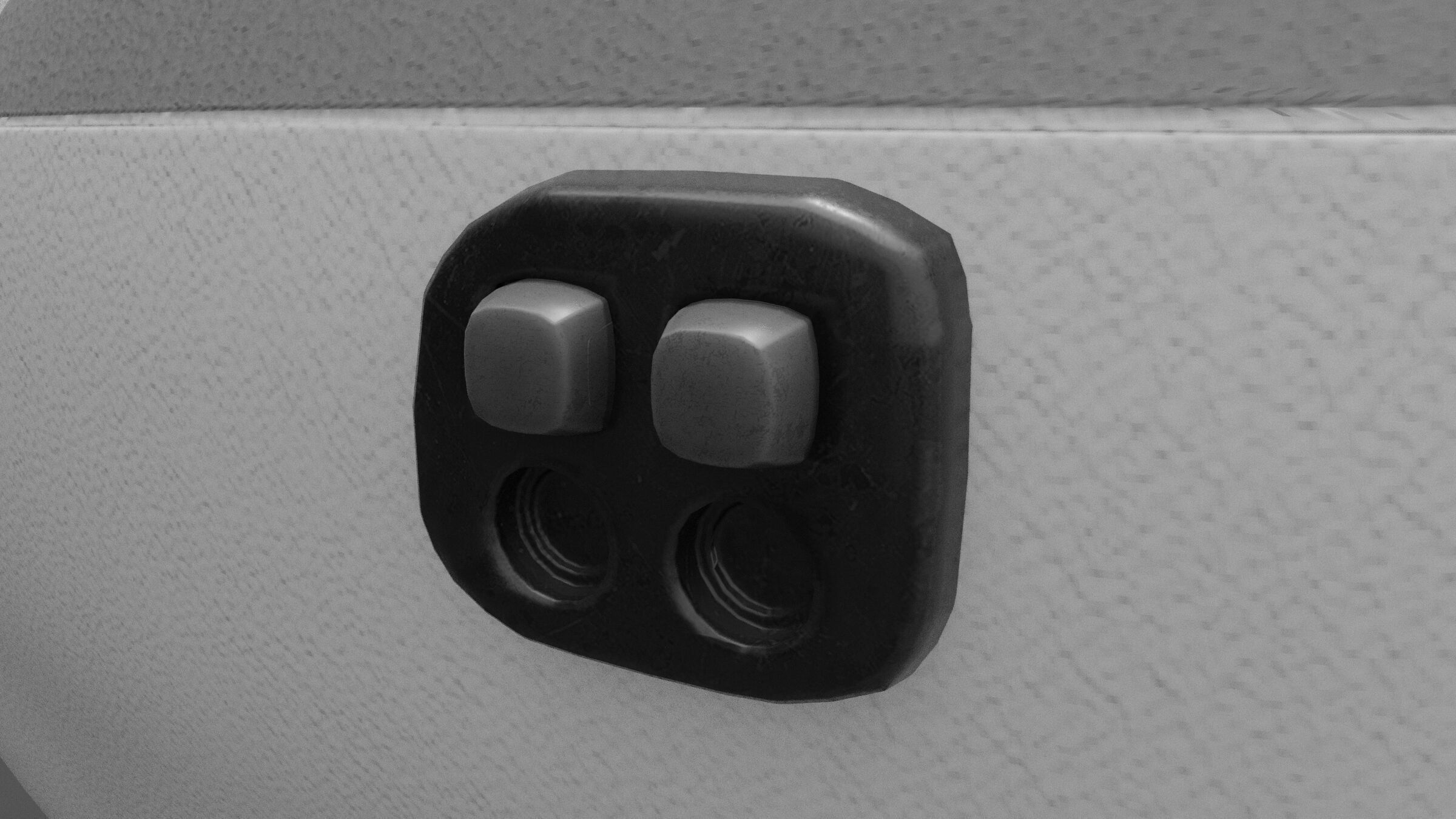 Upholstered Swivel Chair - PLUS Plan Low-poly 3D model_17