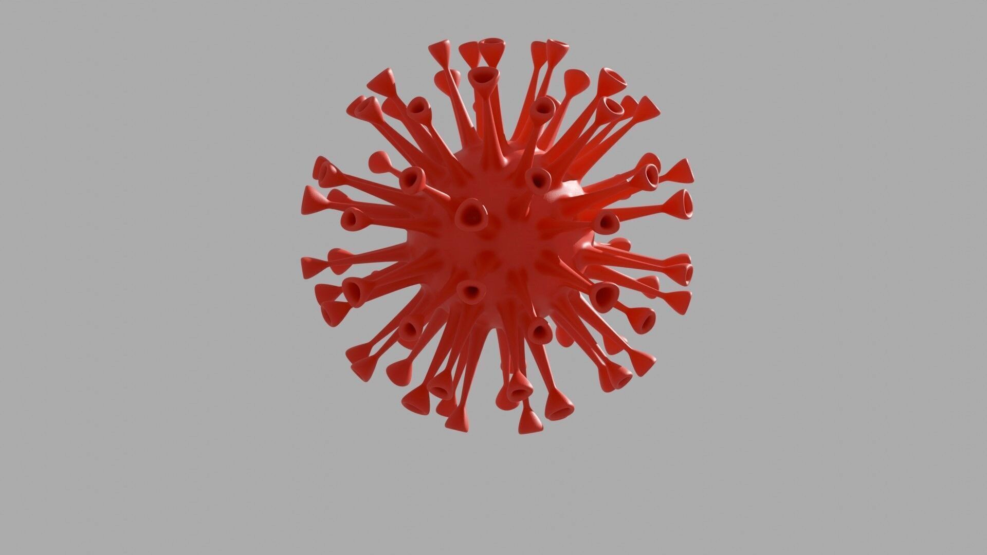 Coronavirus COVID 19 3D Virus Model Blender FBX OBJ Rendered 3D model_4