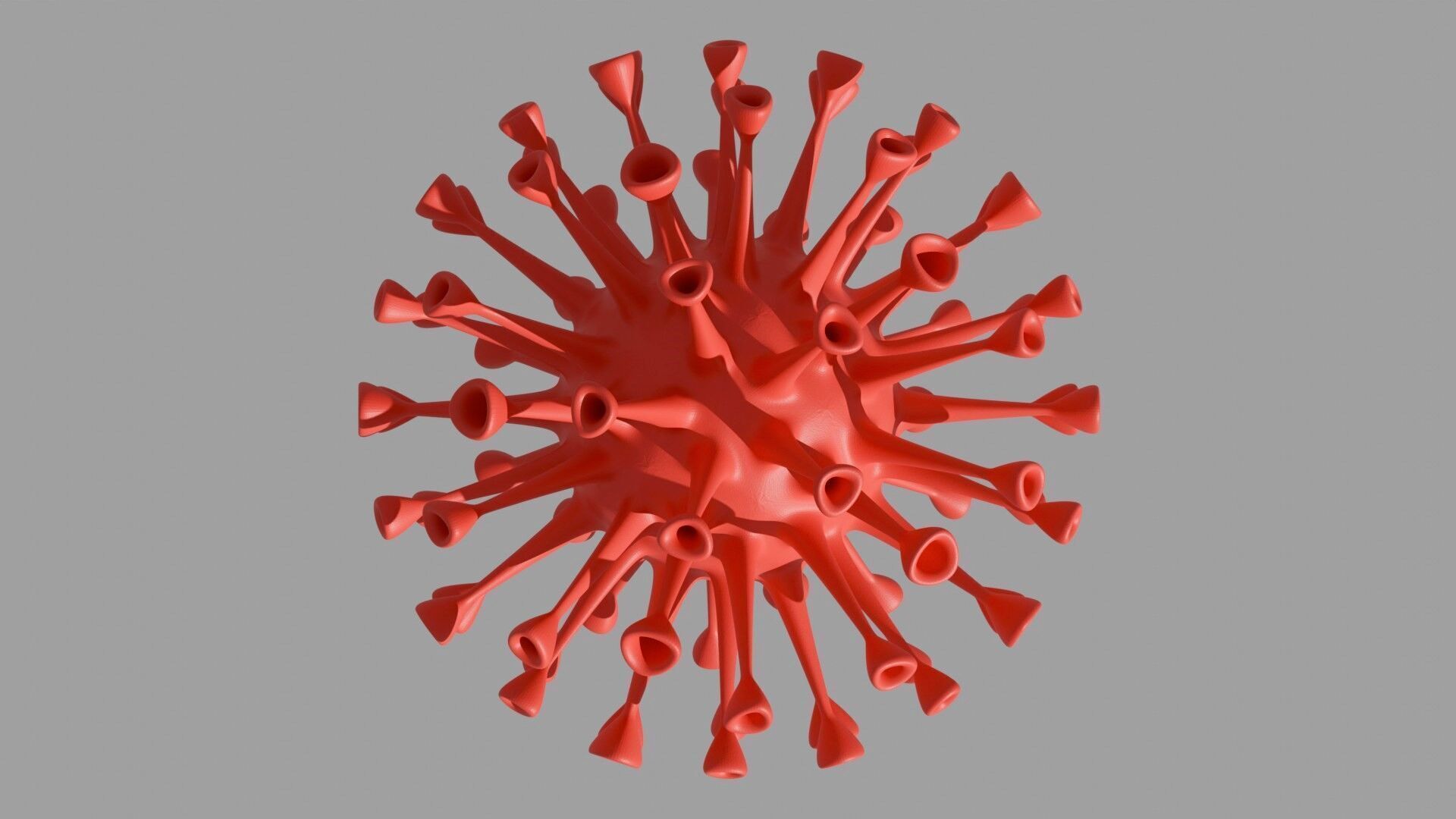 Coronavirus COVID 19 3D Virus Model Blender FBX OBJ Rendered 3D model_6