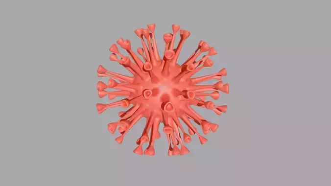 Coronavirus COVID 19 3D Virus Model Blender FBX OBJ Rendered
