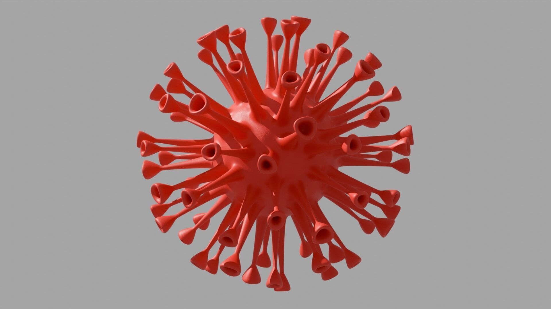 Coronavirus COVID 19 3D Virus Model Blender FBX OBJ Rendered 3D model_5