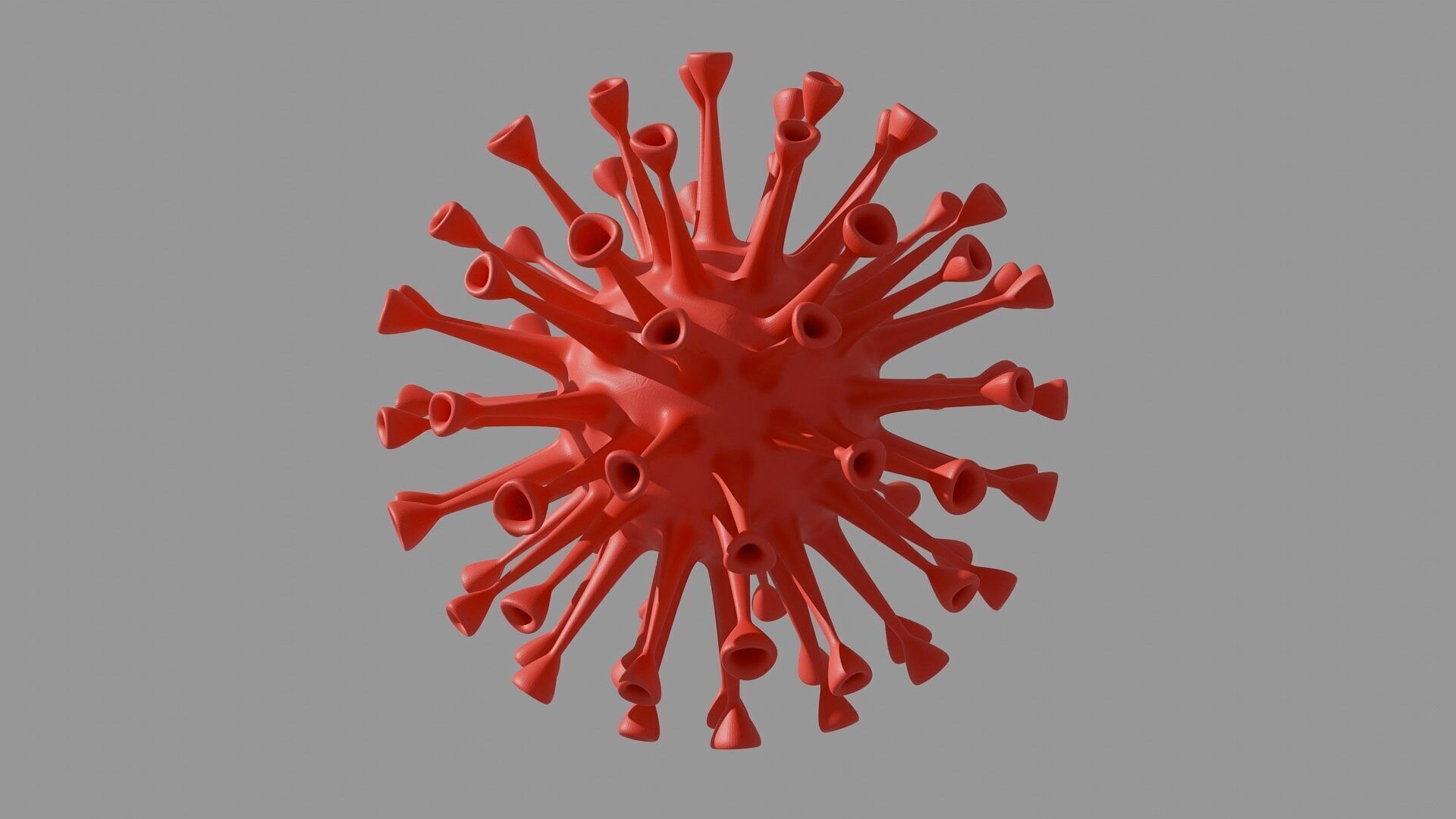 Coronavirus COVID 19 3D Virus Model Blender FBX OBJ Rendered 3D model_2