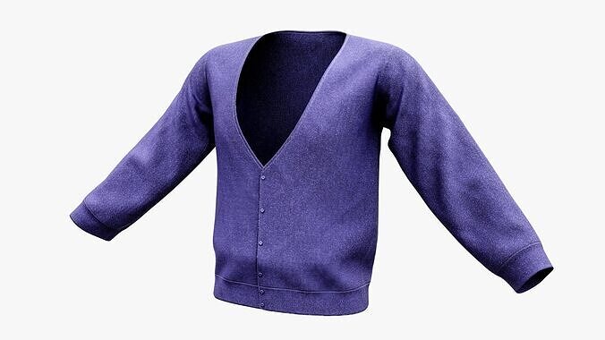 School Jacket Low-poly 3D model