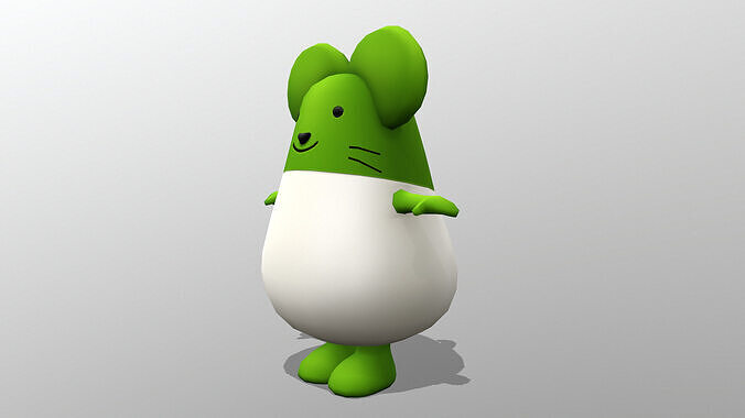 chr079-nezu Low-poly 3D model