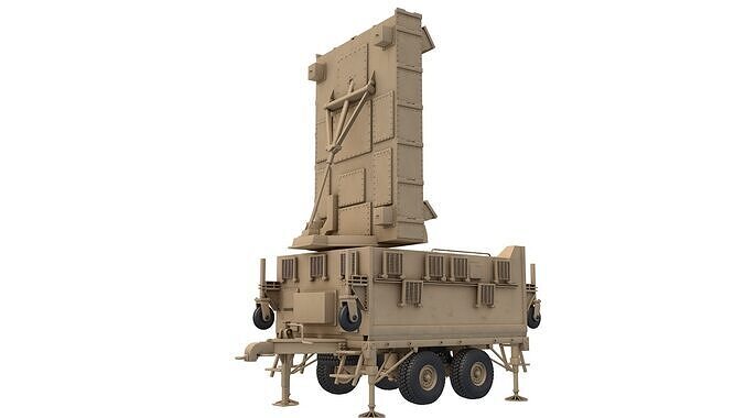 AN TPQ-37 Firefinder Radar 3D model