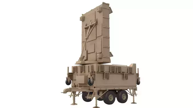 AN TPQ-37 Firefinder Radar 3D model