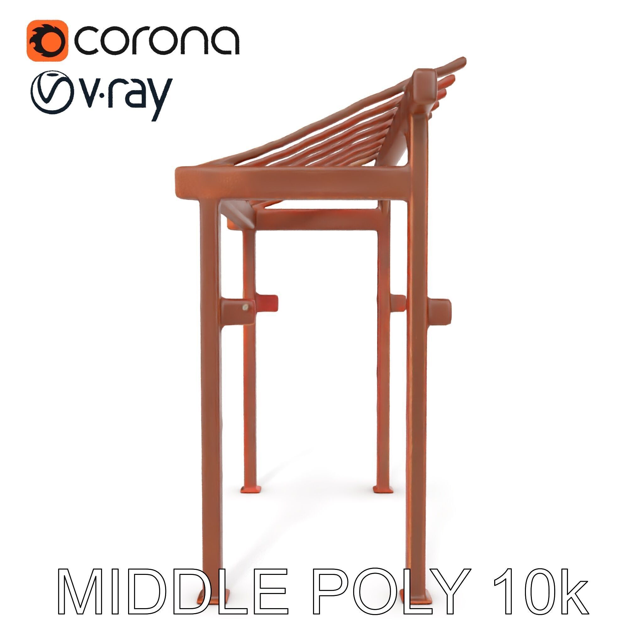 Rustic Metal Pergola Model Pack for Outdoor Scenes Low-poly 3D model_19