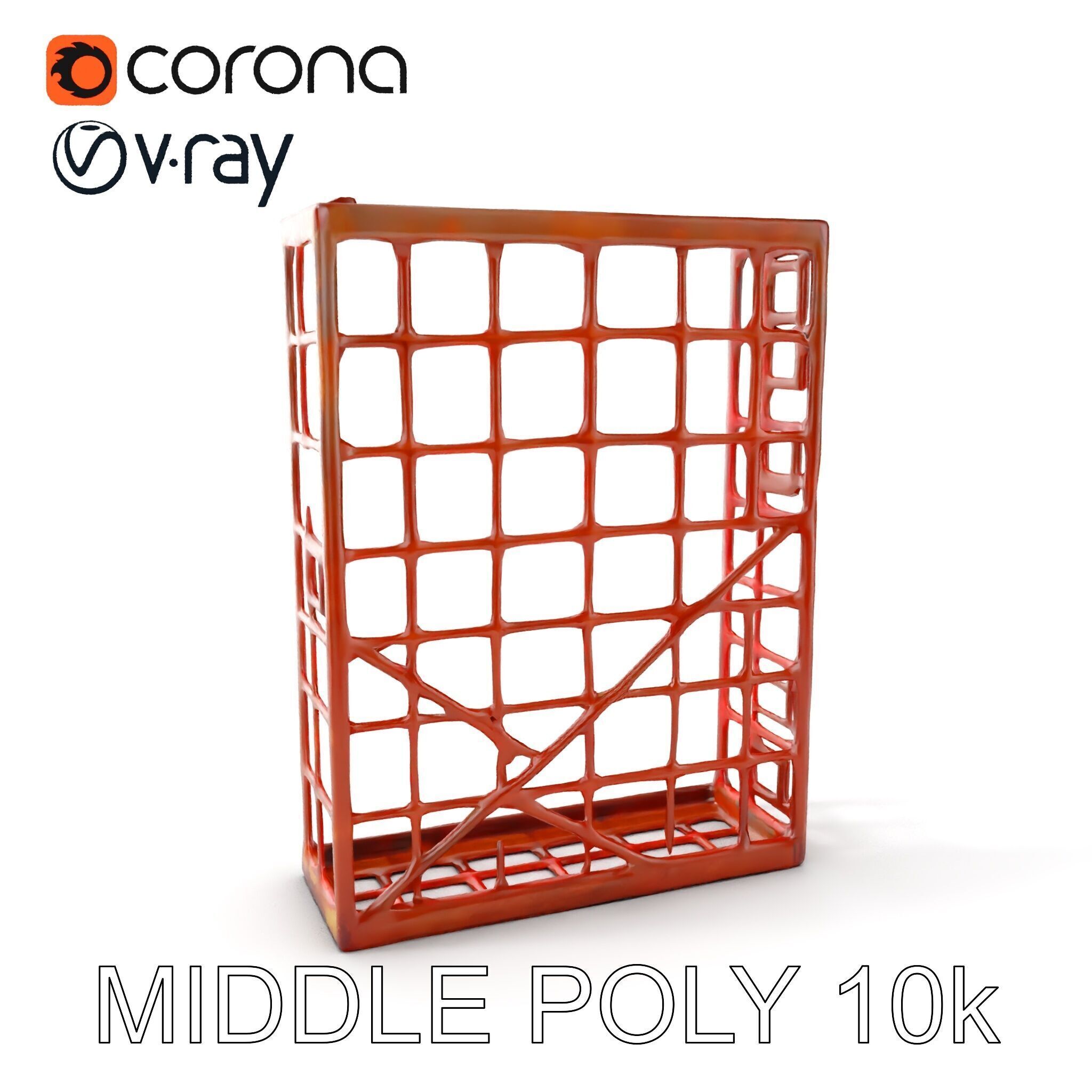 Rusty Iron Grid Model Pack for Games and Rendering Texture_8