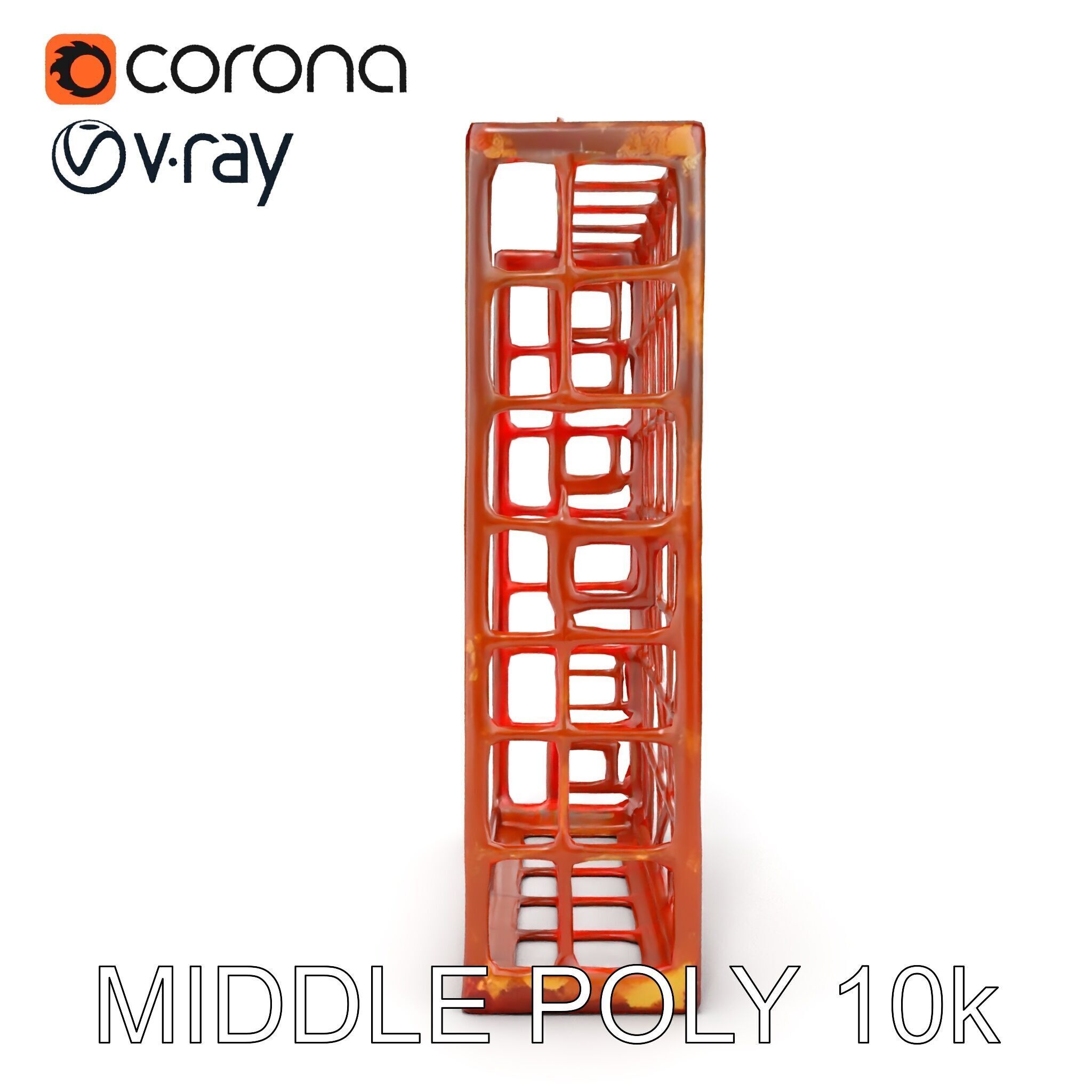 Rusty Iron Grid Model Pack for Games and Rendering Texture_18