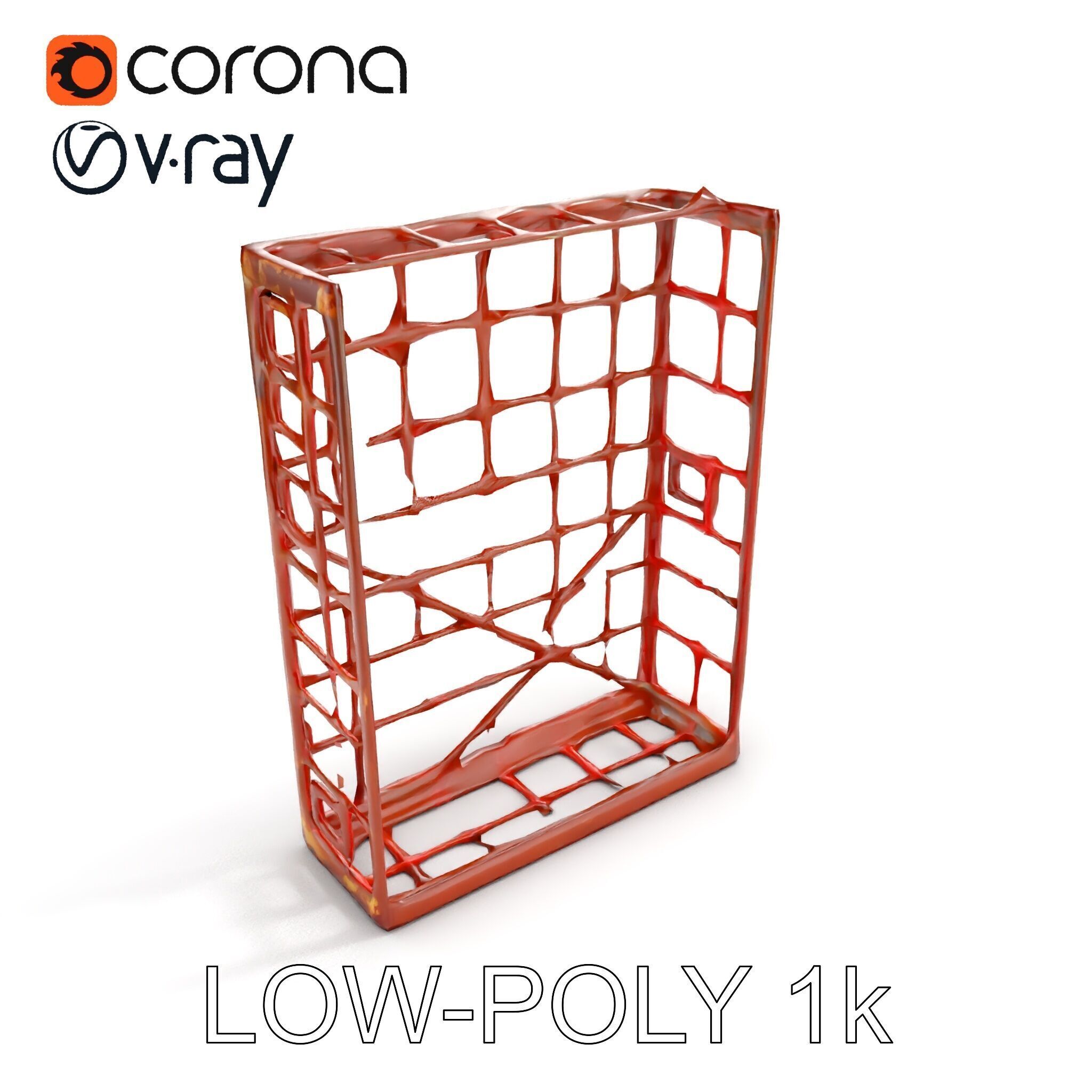 Rusty Iron Grid Model Pack for Games and Rendering Texture_7