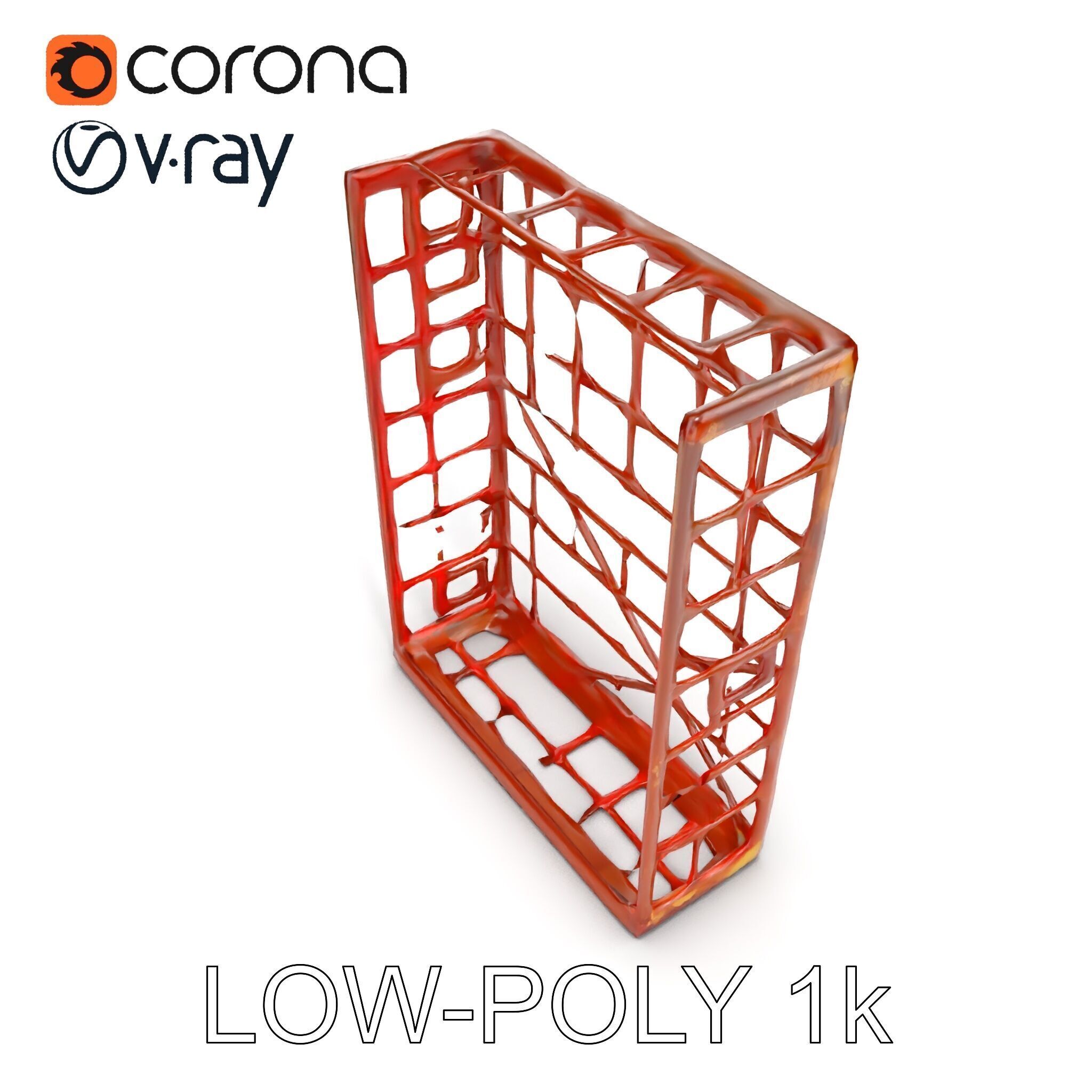 Rusty Iron Grid Model Pack for Games and Rendering Texture_16