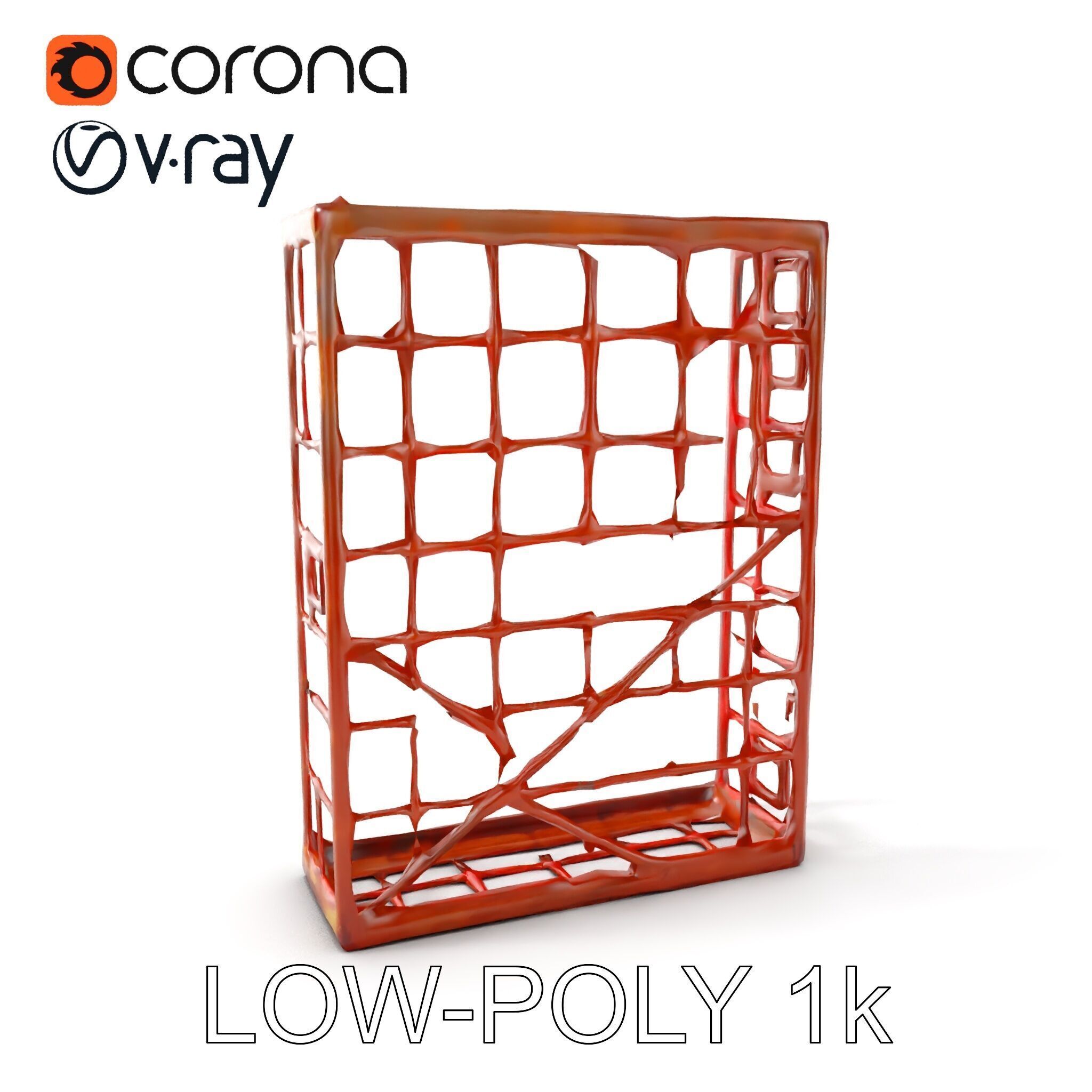 Rusty Iron Grid Model Pack for Games and Rendering Texture_9