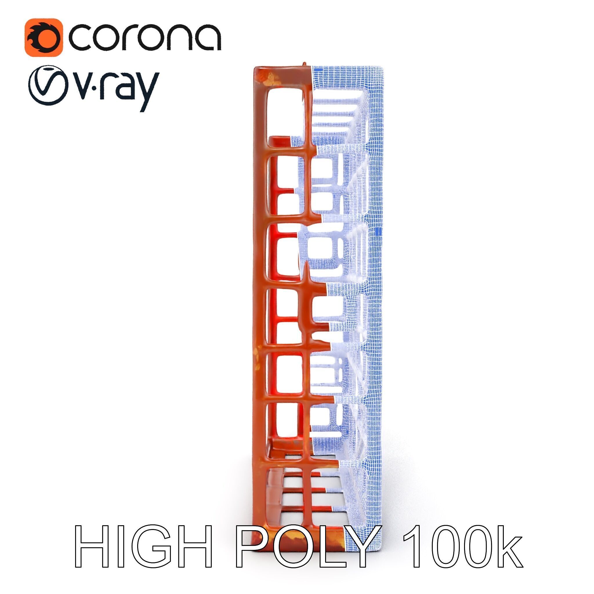 Rusty Iron Grid Model Pack for Games and Rendering Texture_35