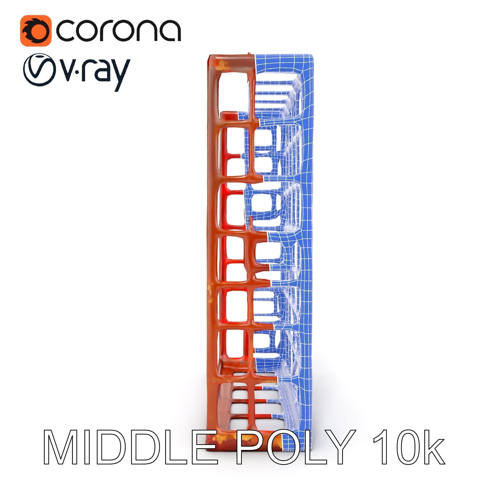 Rusty Iron Grid Model Pack for Games and Rendering Texture_21