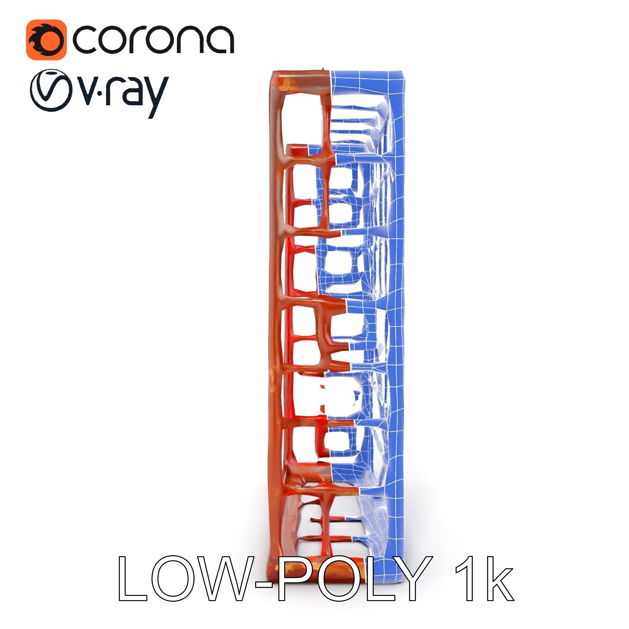 Rusty Iron Grid Model Pack for Games and Rendering Texture_31