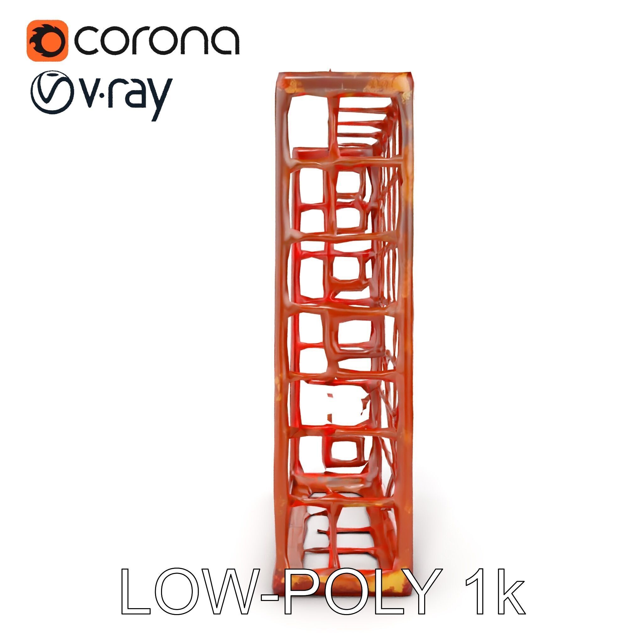 Rusty Iron Grid Model Pack for Games and Rendering Texture_19