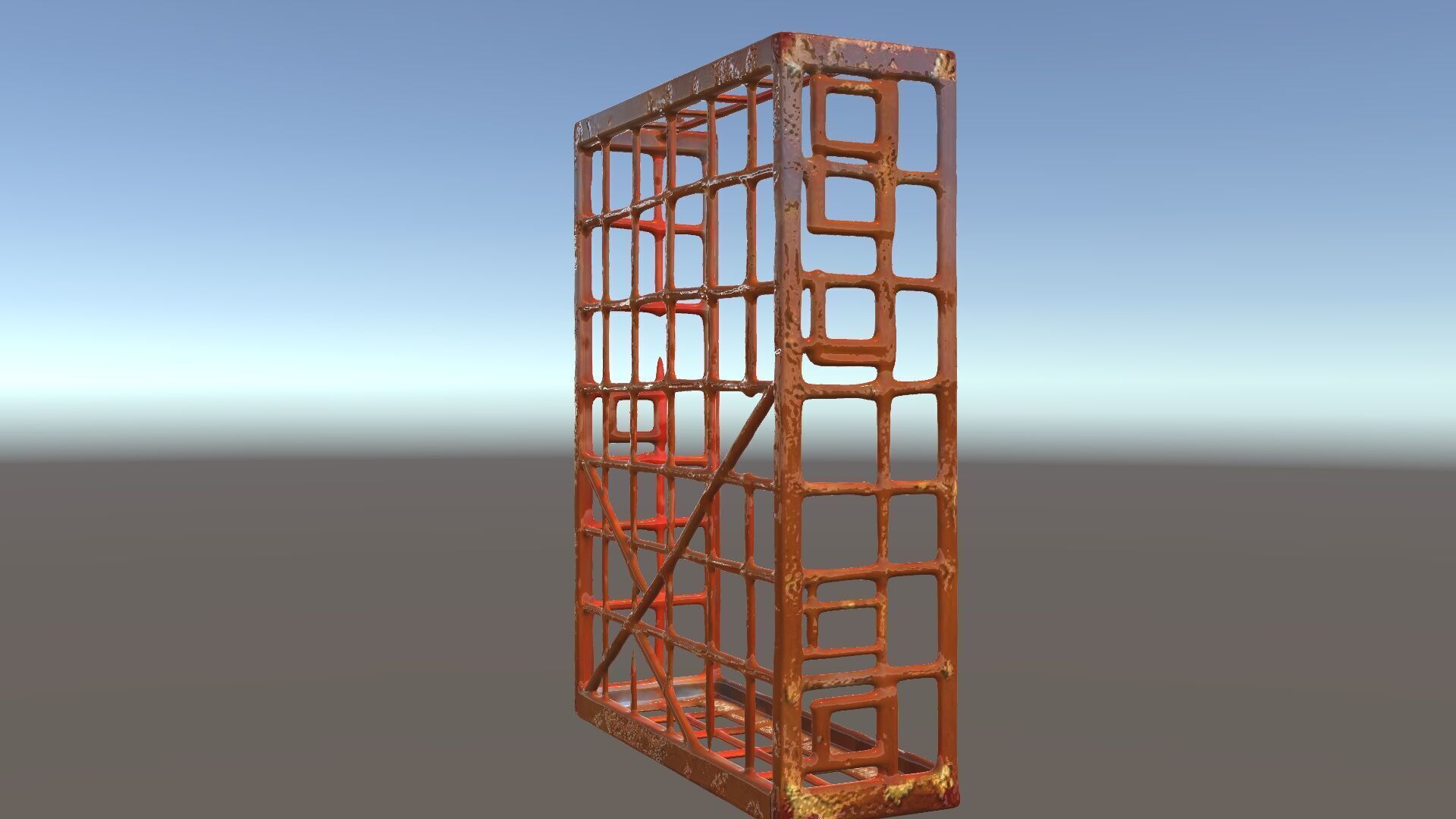Rusty Iron Grid Model Pack for Games and Rendering Texture_5