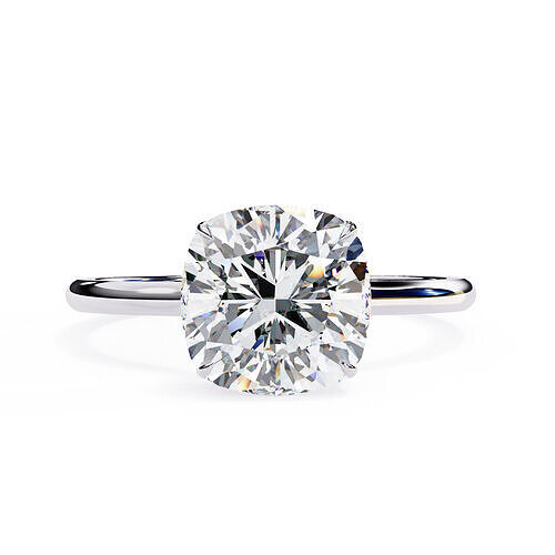 ASSCHER DIAMOND RING -CAD-061 3D model