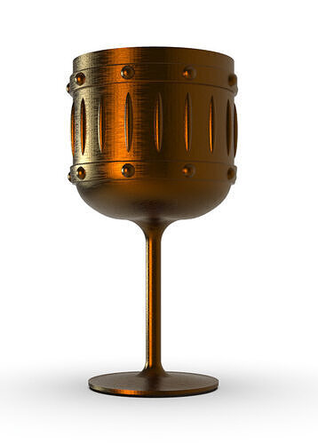 MEDIEVAL GOBLET - TURBO VERSION - PRINT AND USE 3D print model