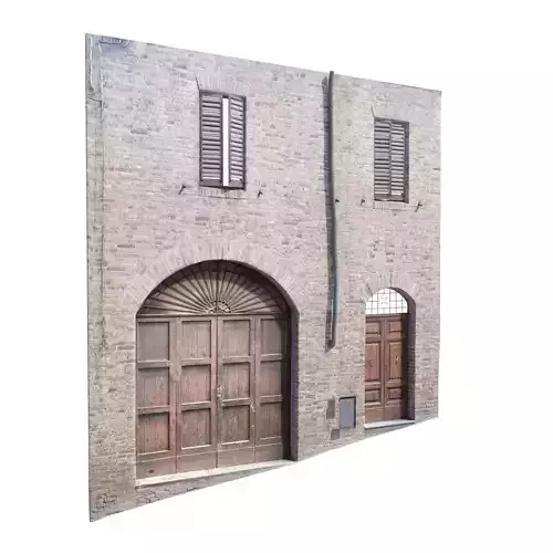 3D Scanned Italian Facade 002 Low-poly 3D model