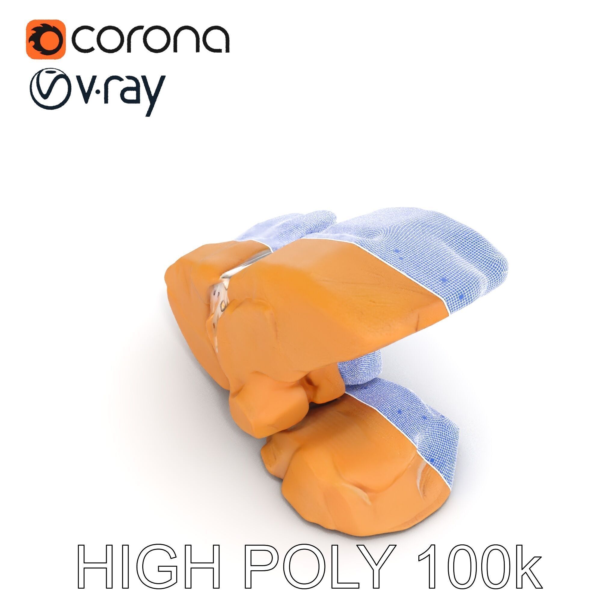 Waterfall Rock Formation Model Pack Low-poly 3D model_29