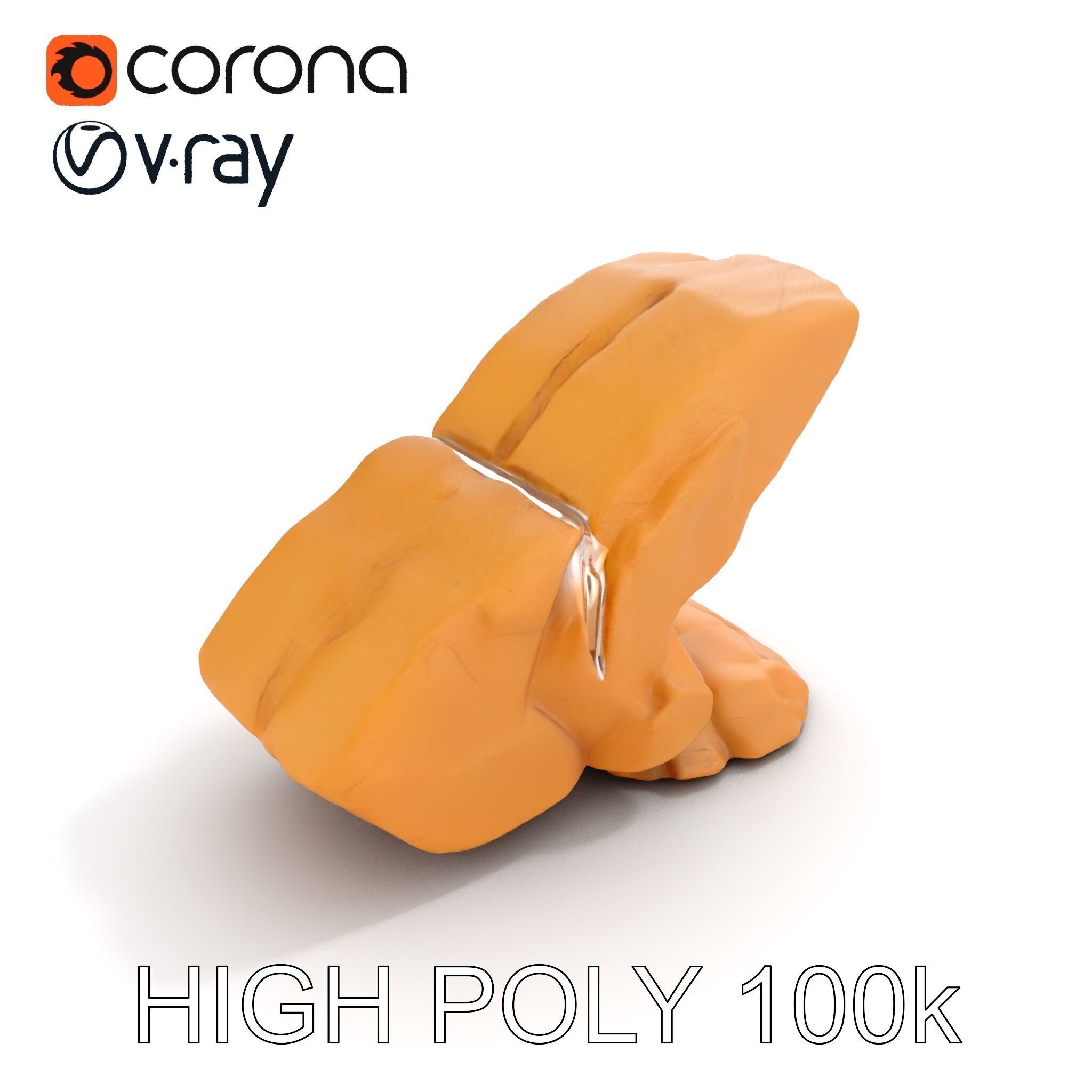 Waterfall Rock Formation Model Pack Low-poly 3D model_19