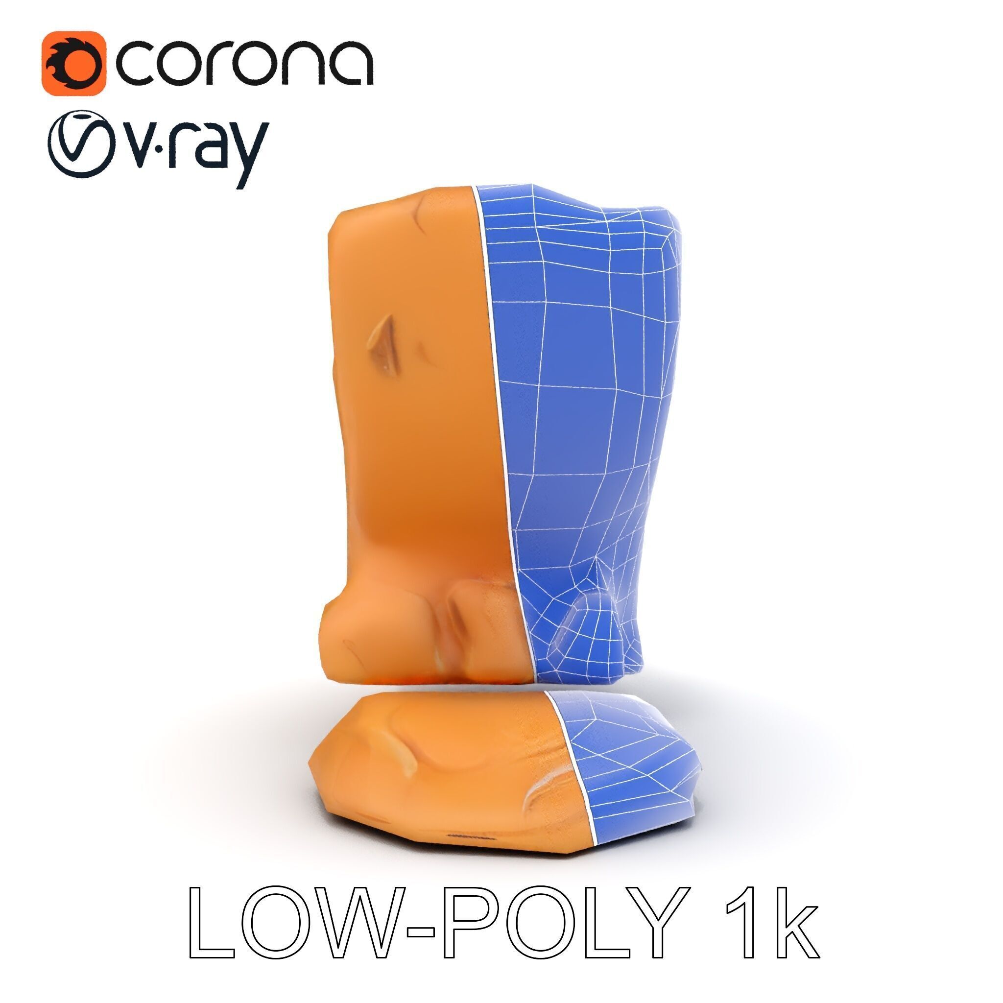 Waterfall Rock Formation Model Pack Low-poly 3D model_23