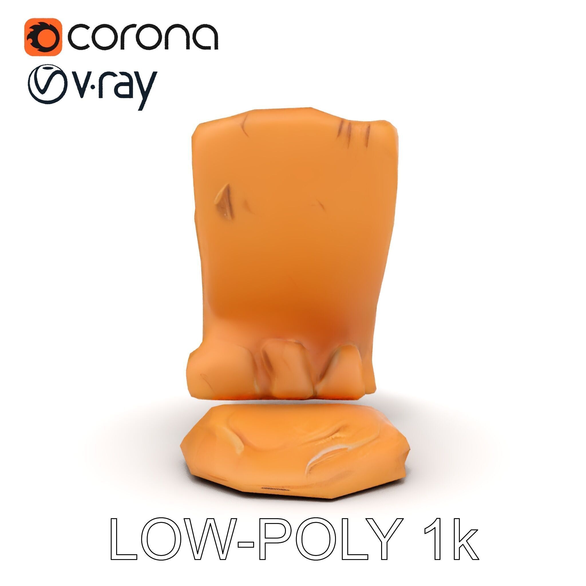 Waterfall Rock Formation Model Pack Low-poly 3D model_15