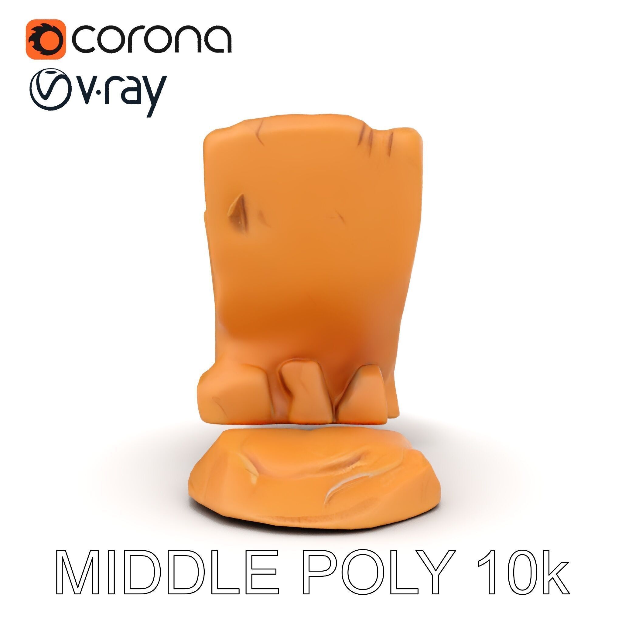 Waterfall Rock Formation Model Pack Low-poly 3D model_14