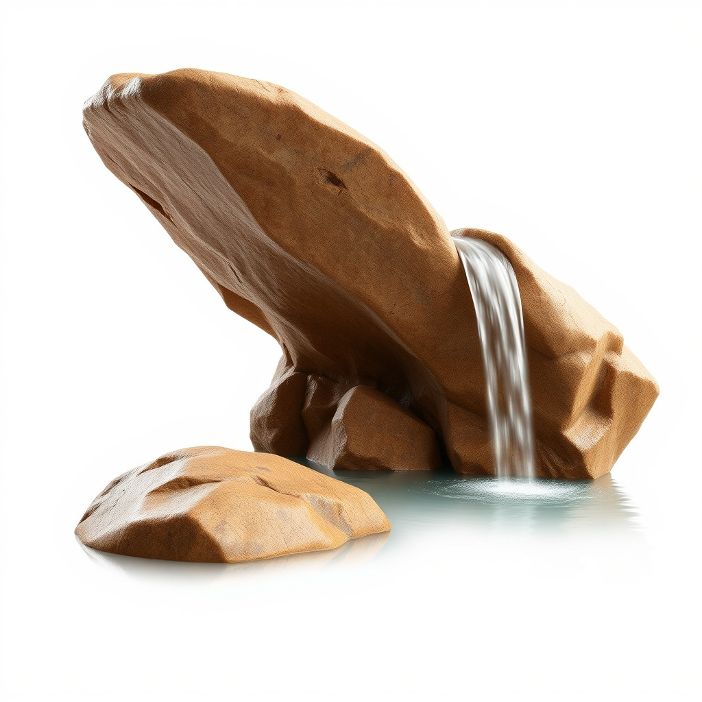 Waterfall Rock Formation Model Pack Low-poly 3D model_2